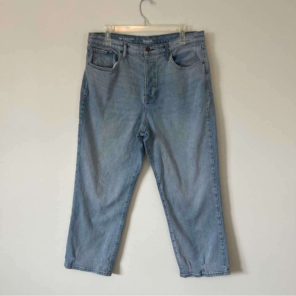 a.n.a. Highest Rise Straight Denim Jeans Size 14 Women’s